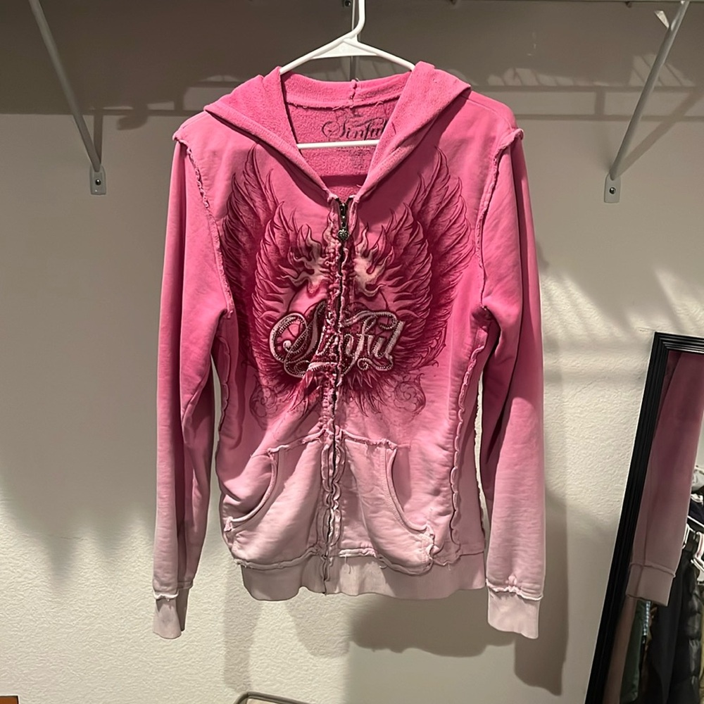 Affliction Sinful Pink hoodie